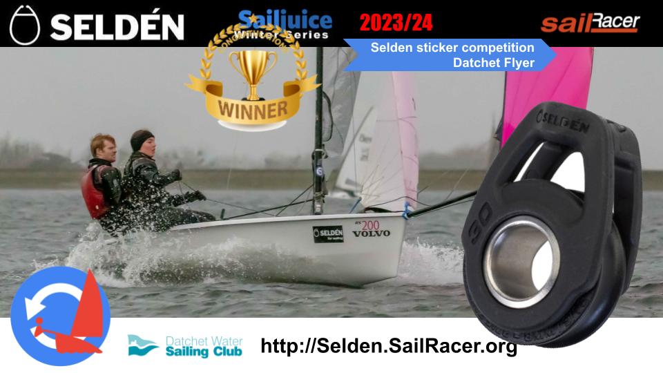 Datchet Flyer Seldén sticker competition winners