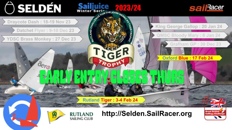 Tiger Trophy – early entry closes tonight