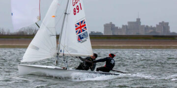 Craig & Lewis defy Storm Daragh at the Sailing Chandlery Datchet Flyer