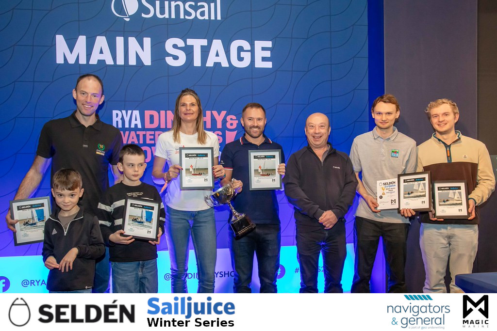 Seldén Sailjuice Winter Series Prize Giving 2026 Opens RYA Dinghy & Watersports Show